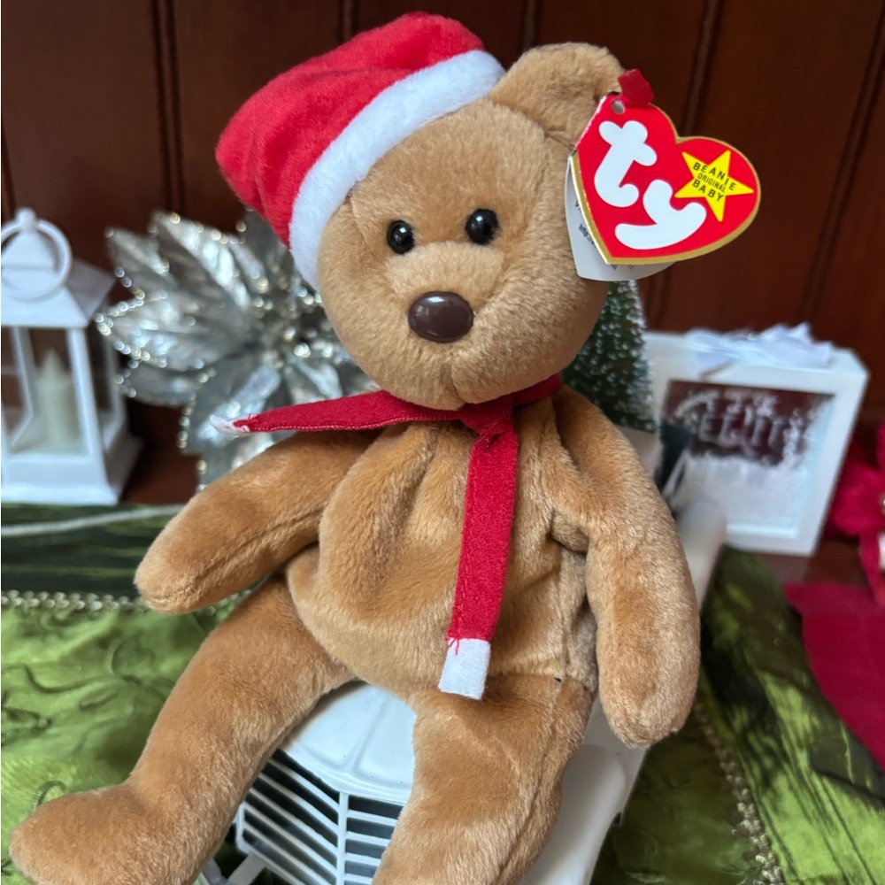 RARE TY 1997 Beanie Teddy Original, 1st Edition, with tag errors